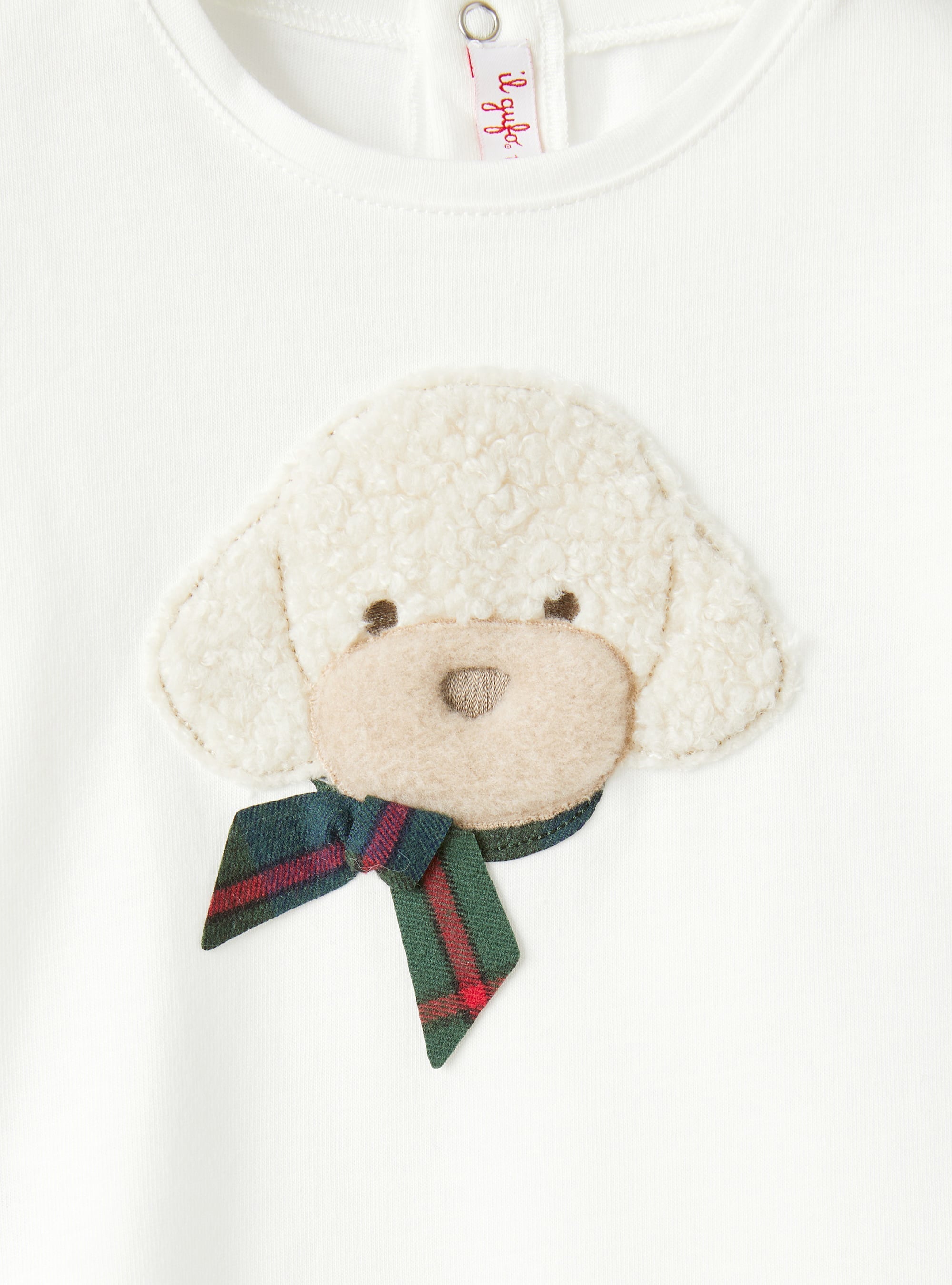 t-shirt neonato con barboncino in teddy