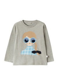 Long-Sleeve T-Shirt With Print Of Little Girl
