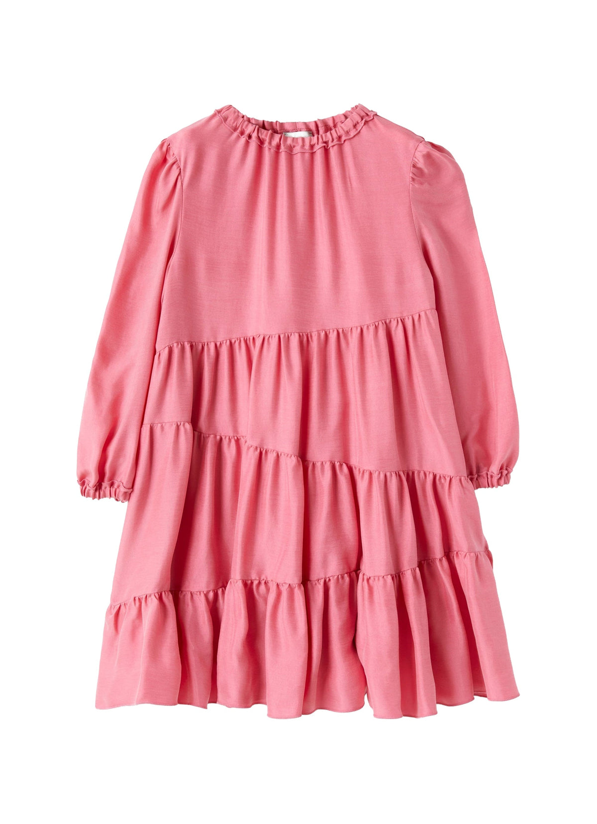 vl533r0001_360 // DOUBLON PAS FUSION /// DOUBLON DEVIENT OK PICS / vestito a balze  in cupro fucsia