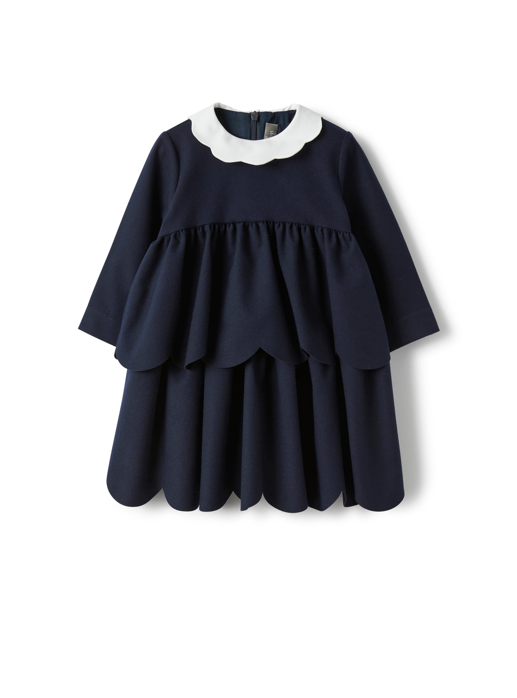Dress in blue technowool