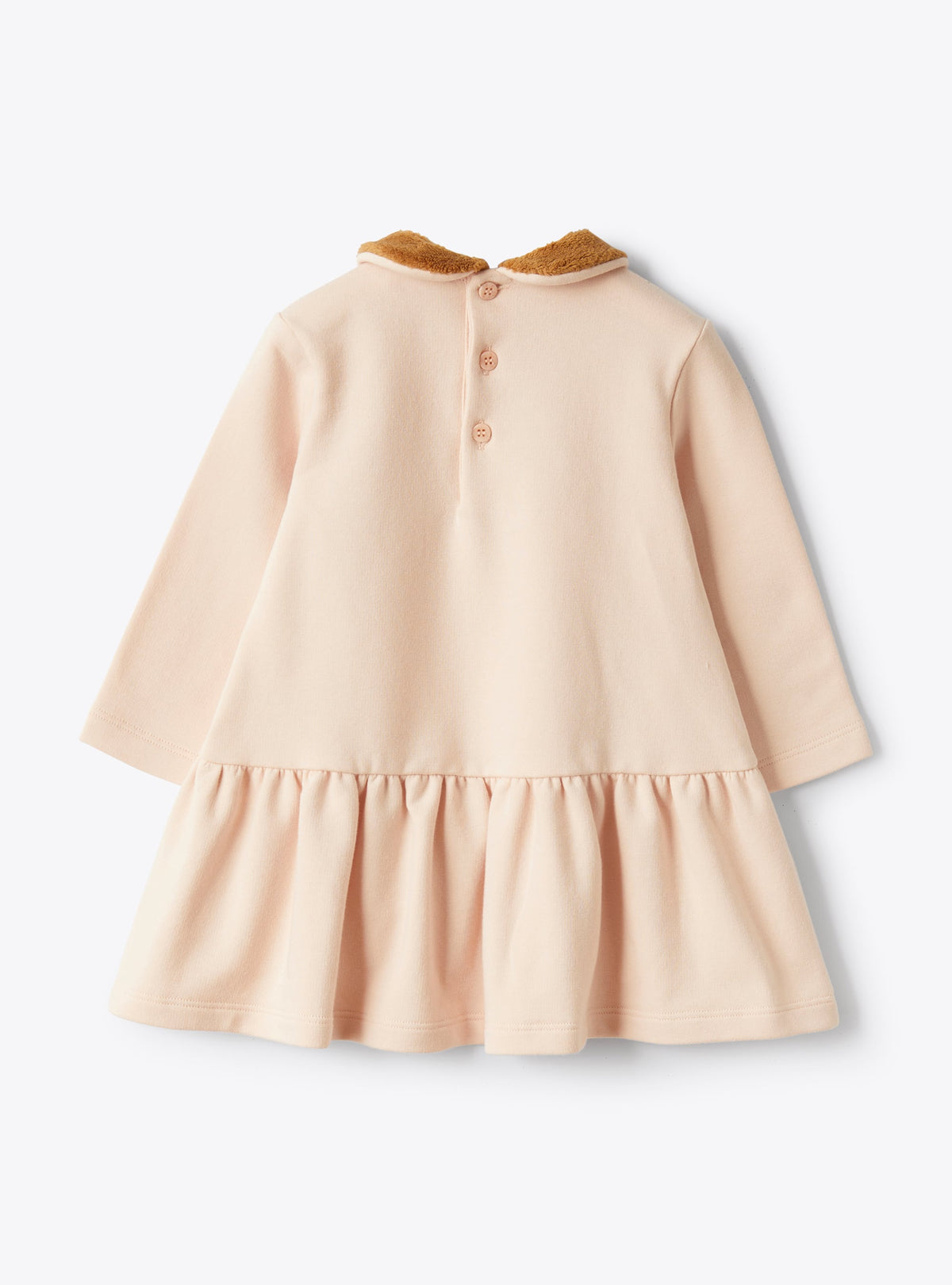 Baby Girl’S Dress In Pink Fleece