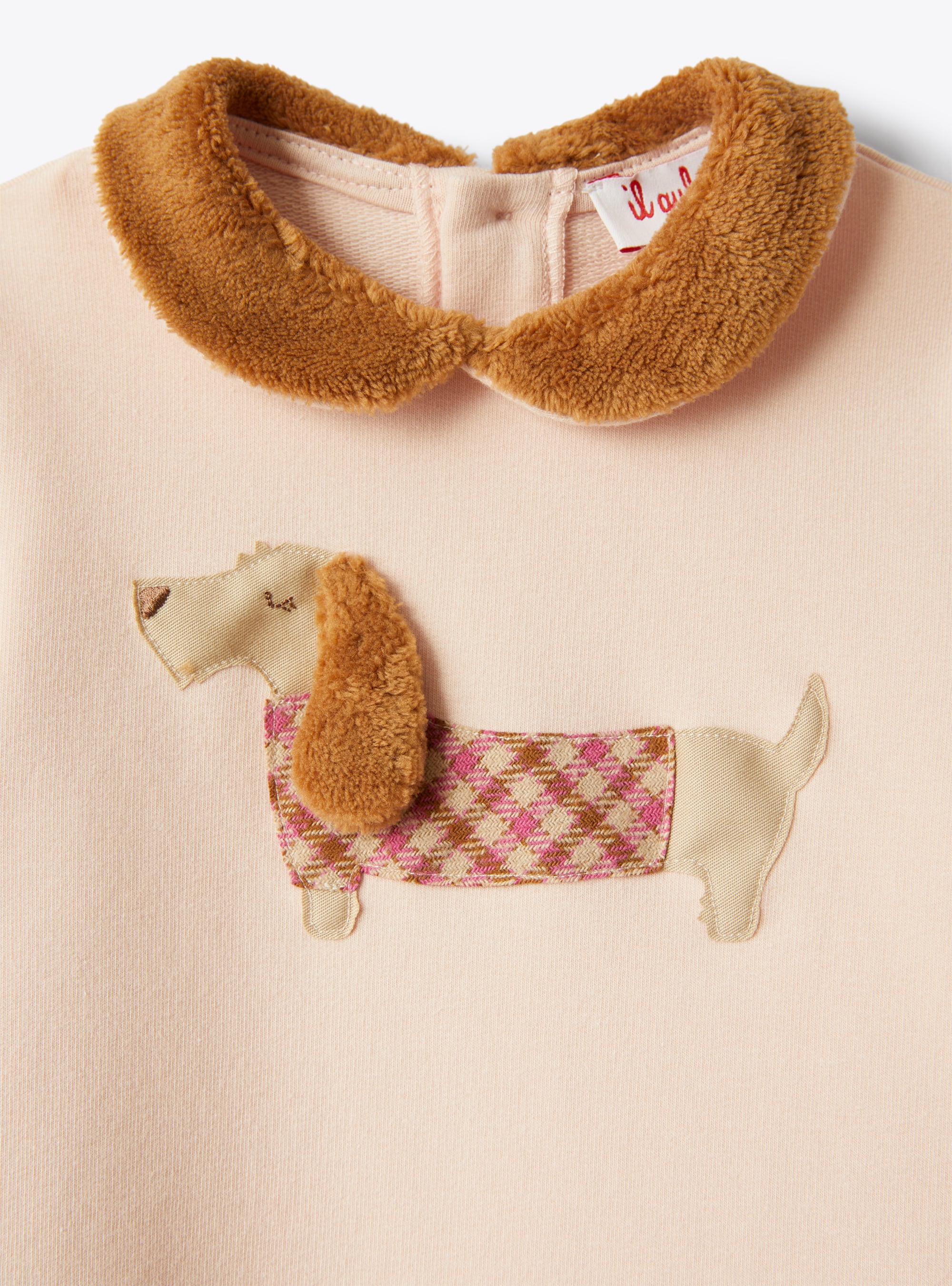 Baby Girl’S Dress In Pink Fleece