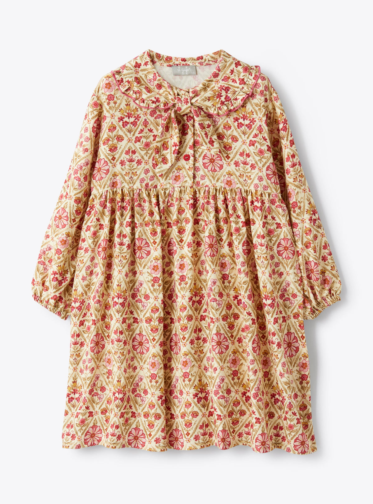 Viscose Dress With Bow Detail