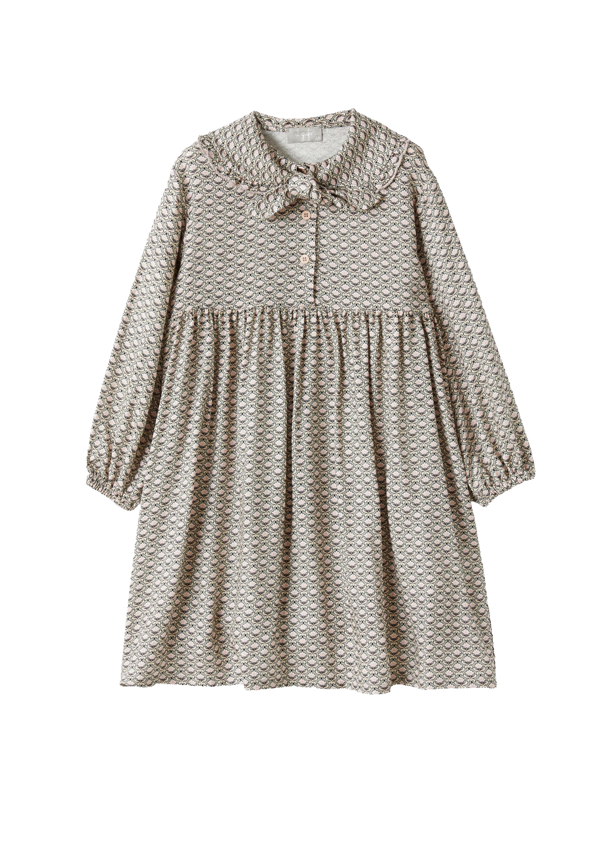 Viscose dress with bow detail