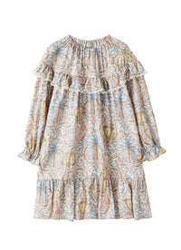 vl556r4004_433 // DOUBLON PAS FUSION /// Dress In Floral-Printed Viscose