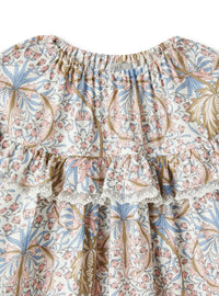 vestito in viscosa stampa fiori