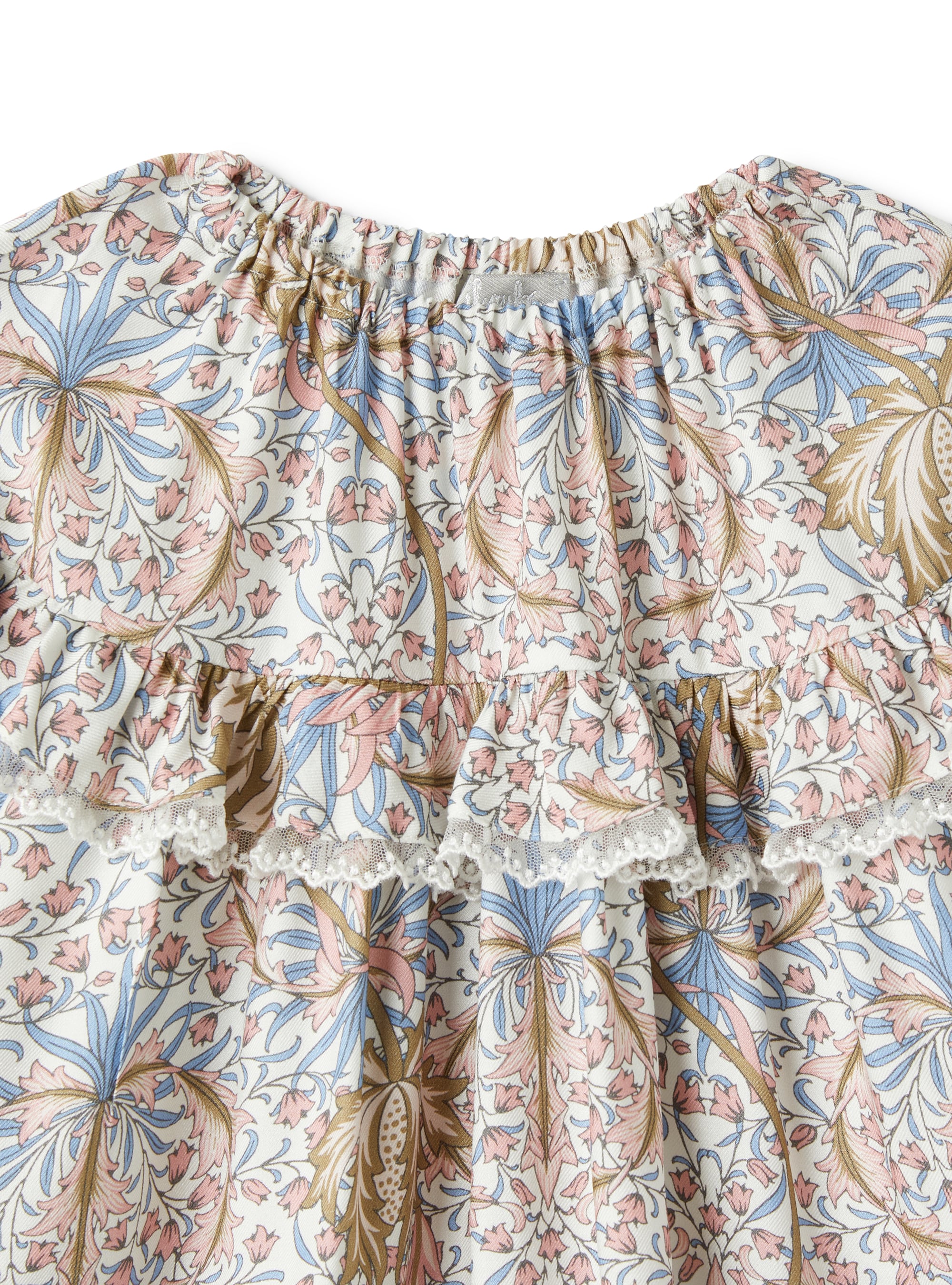 vestito in viscosa stampa fiori