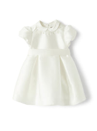Dress in white mikado