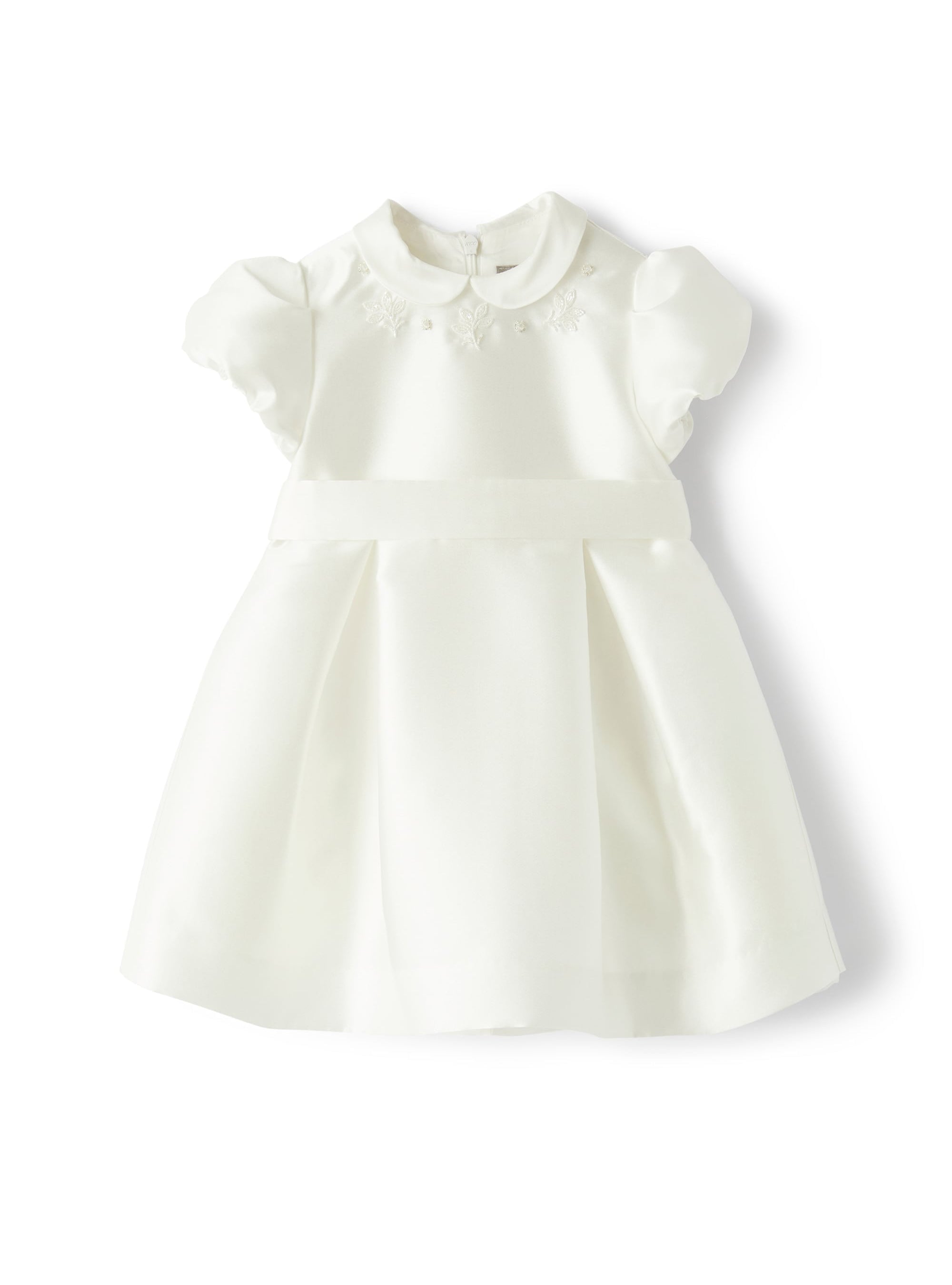 Dress in white mikado
