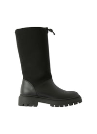Black Boot In Two Different Materials