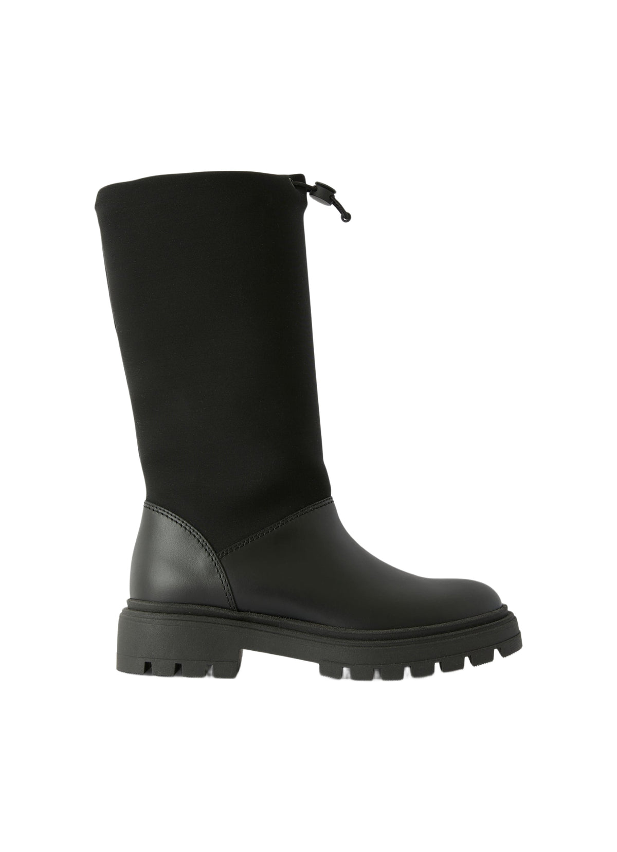Black Boot In Two Different Materials