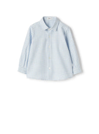 Flannel shirt with check pattern