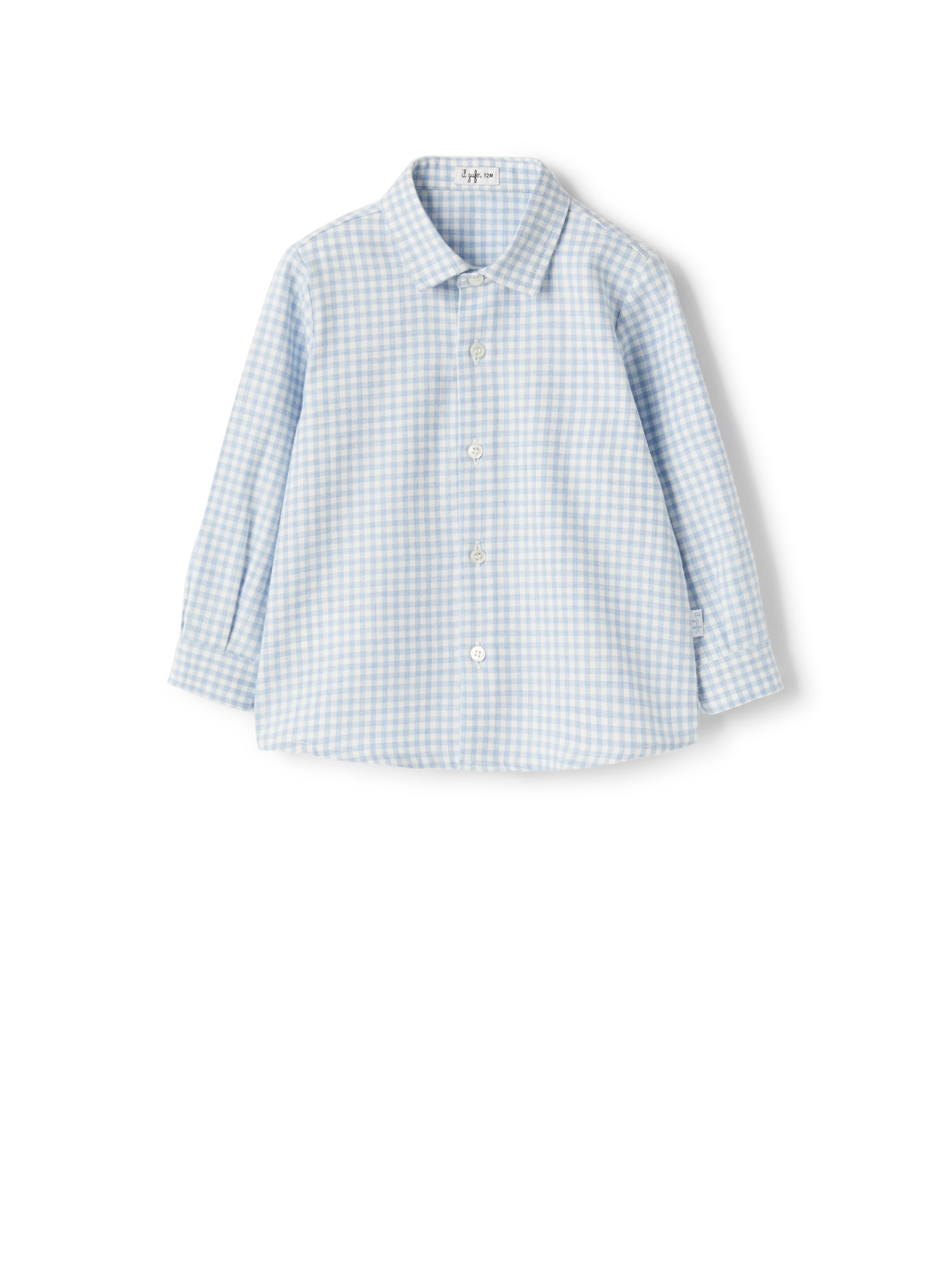 Flannel shirt with check pattern
