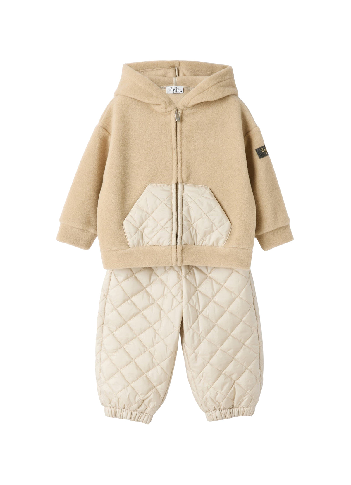 Ensemble en polaire et nylon - Beige