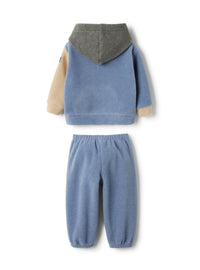Color-block fleece set