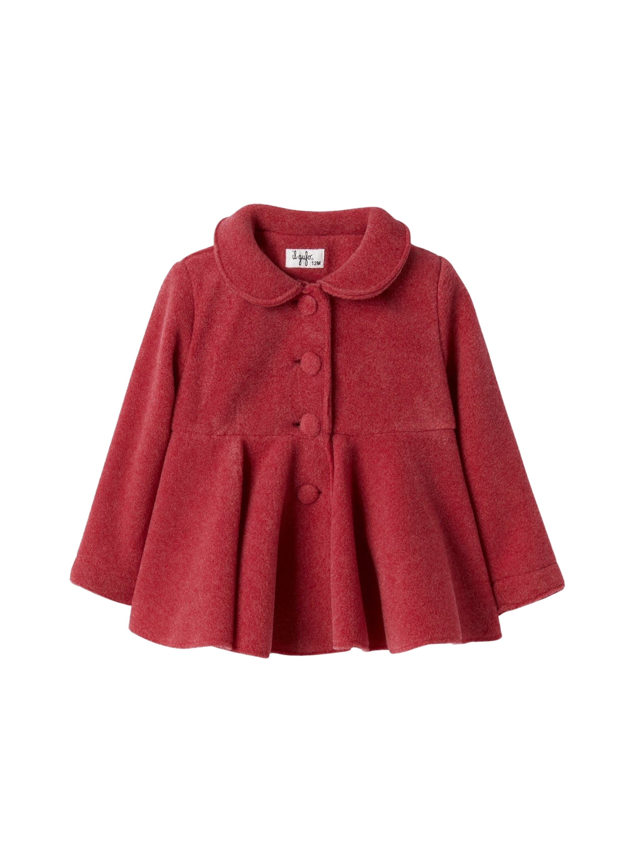 Fleece jacket with ruffle