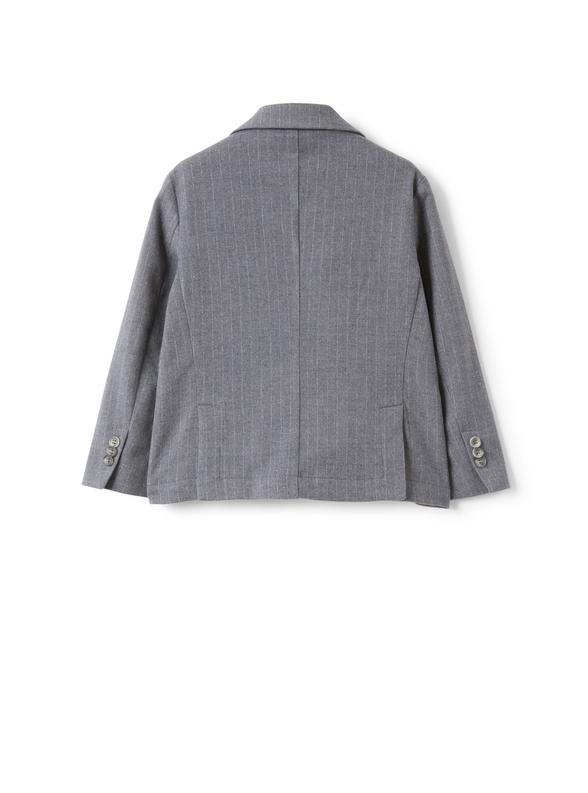 Pinstripe techno-wool blazer