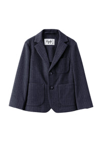Pinstripe techno-wool blazer