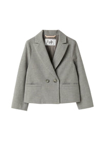 Double-breasted blazer in techno-wool