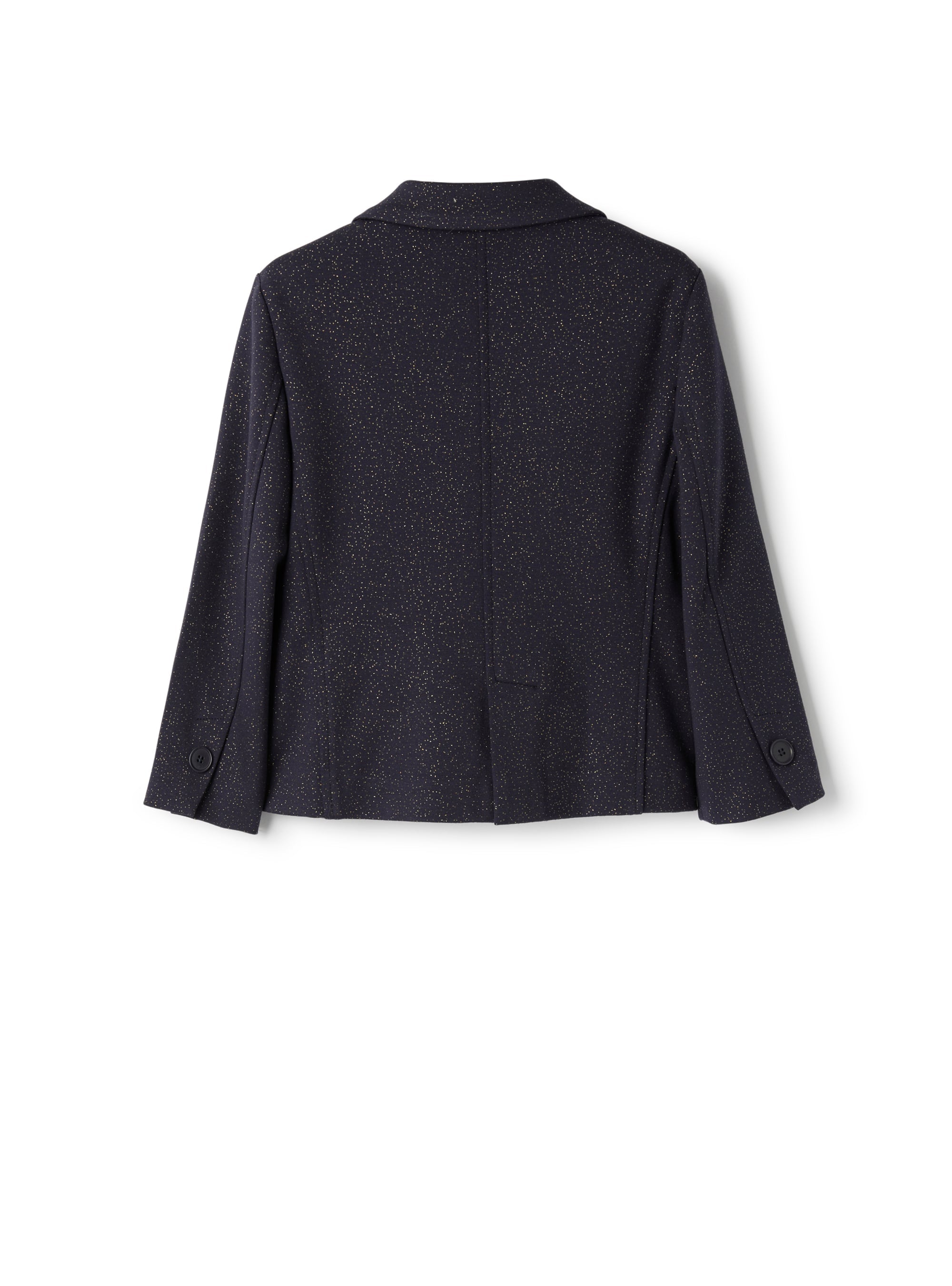Double-breasted blazer in MIlano knit