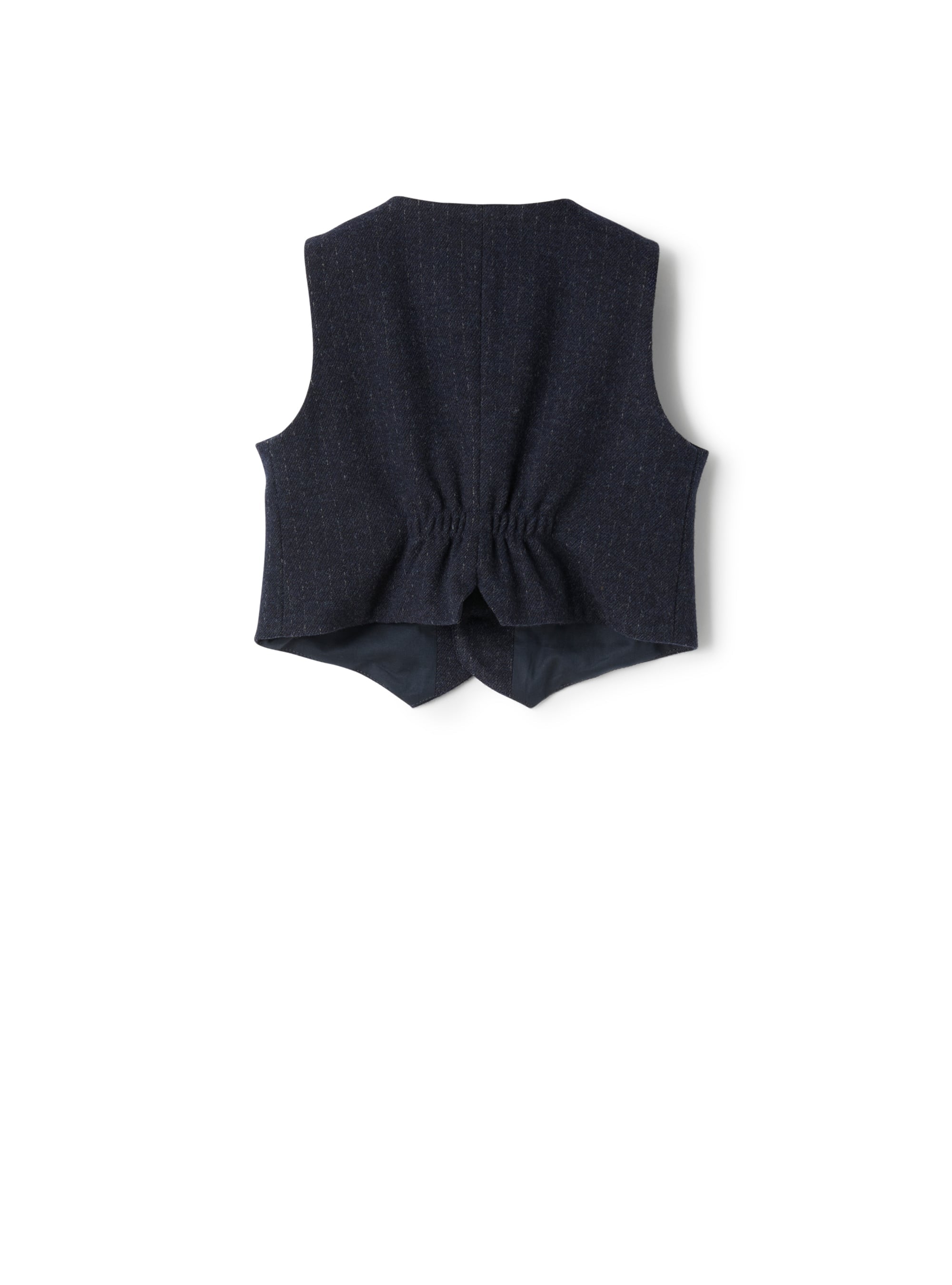Vest in sweat fabric with pinstripe pattern