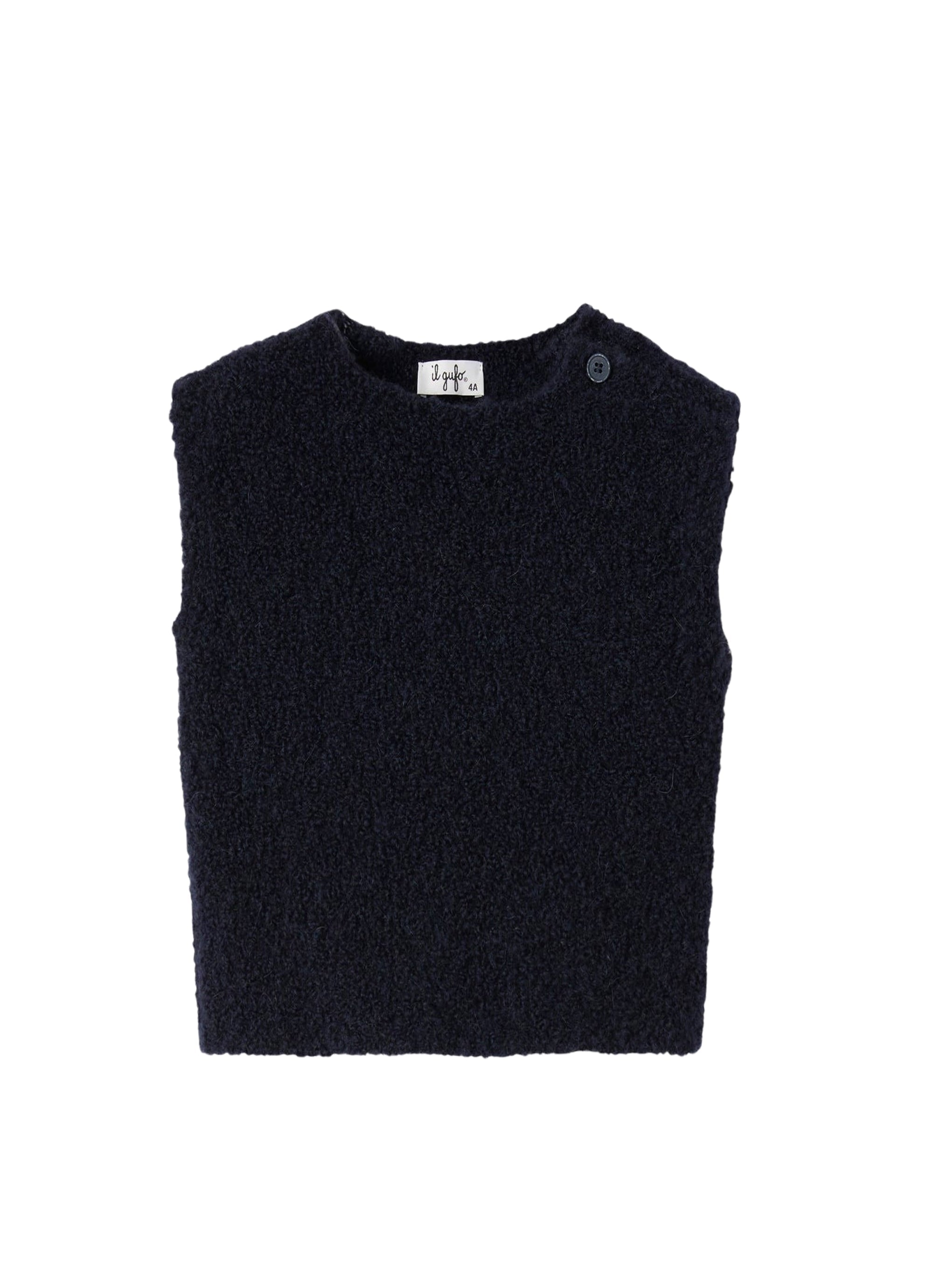 Boxy bouclé vest