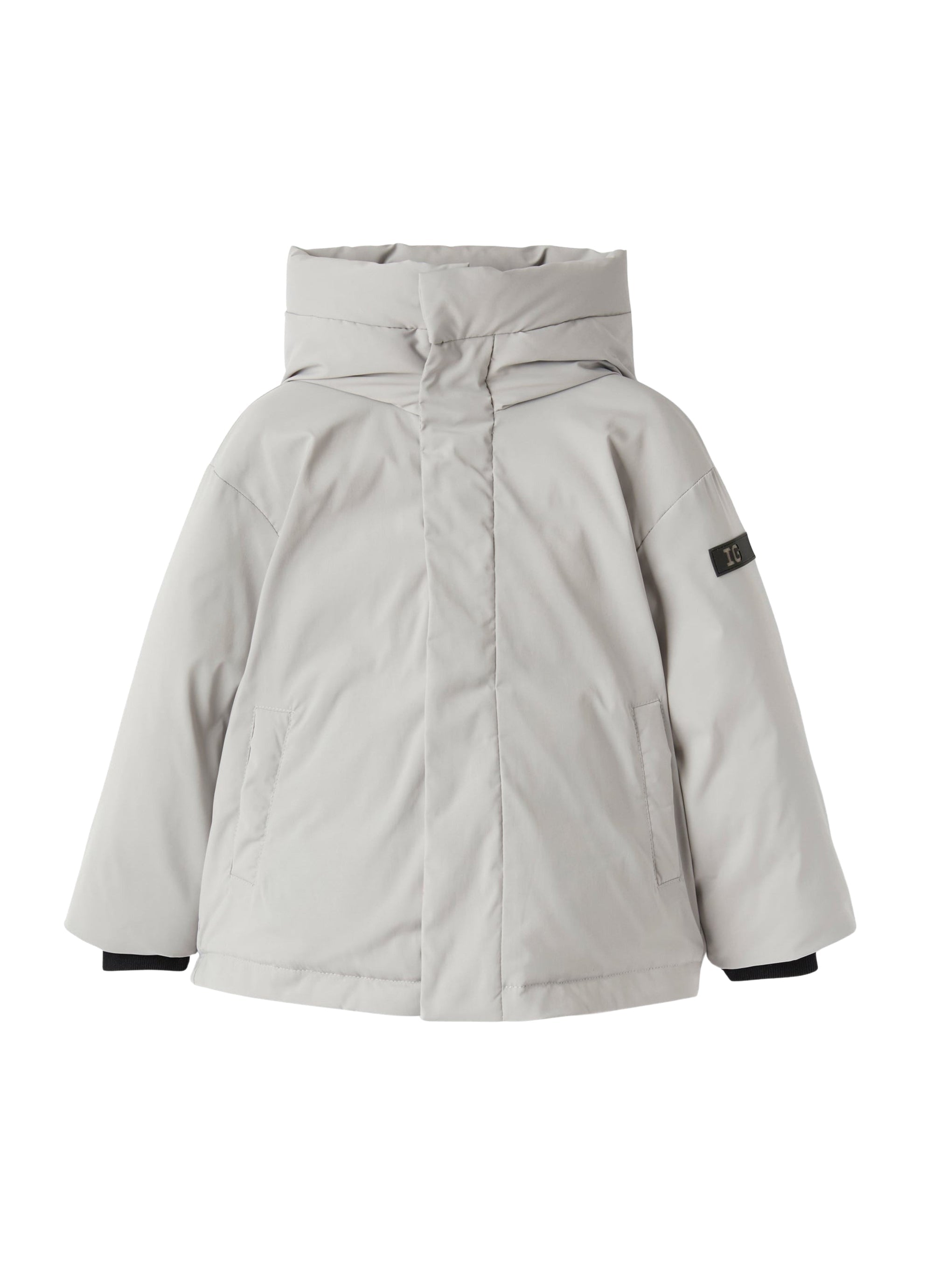 Technical nylon down jacket