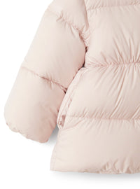 A-line jacket with eco-fur hood