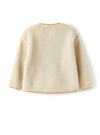 Curly fleece jacket with pocket