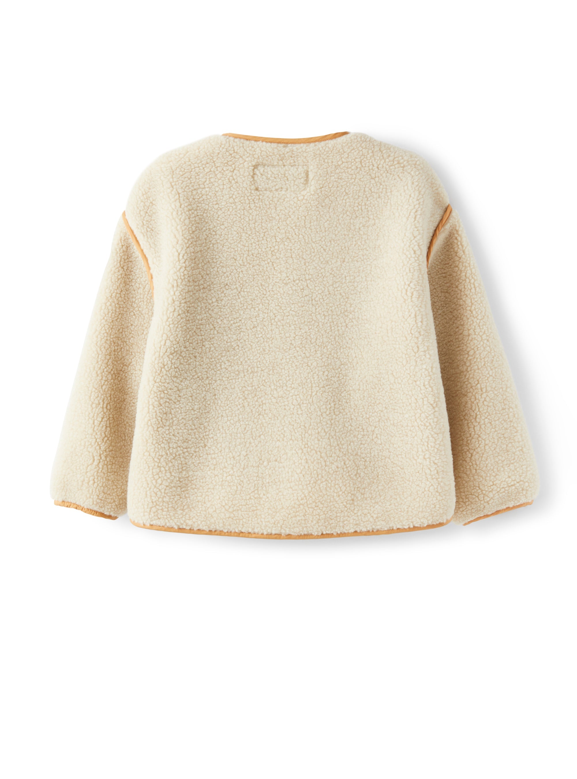 Curly fleece jacket with pocket