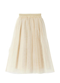 Pleated tulle skirt