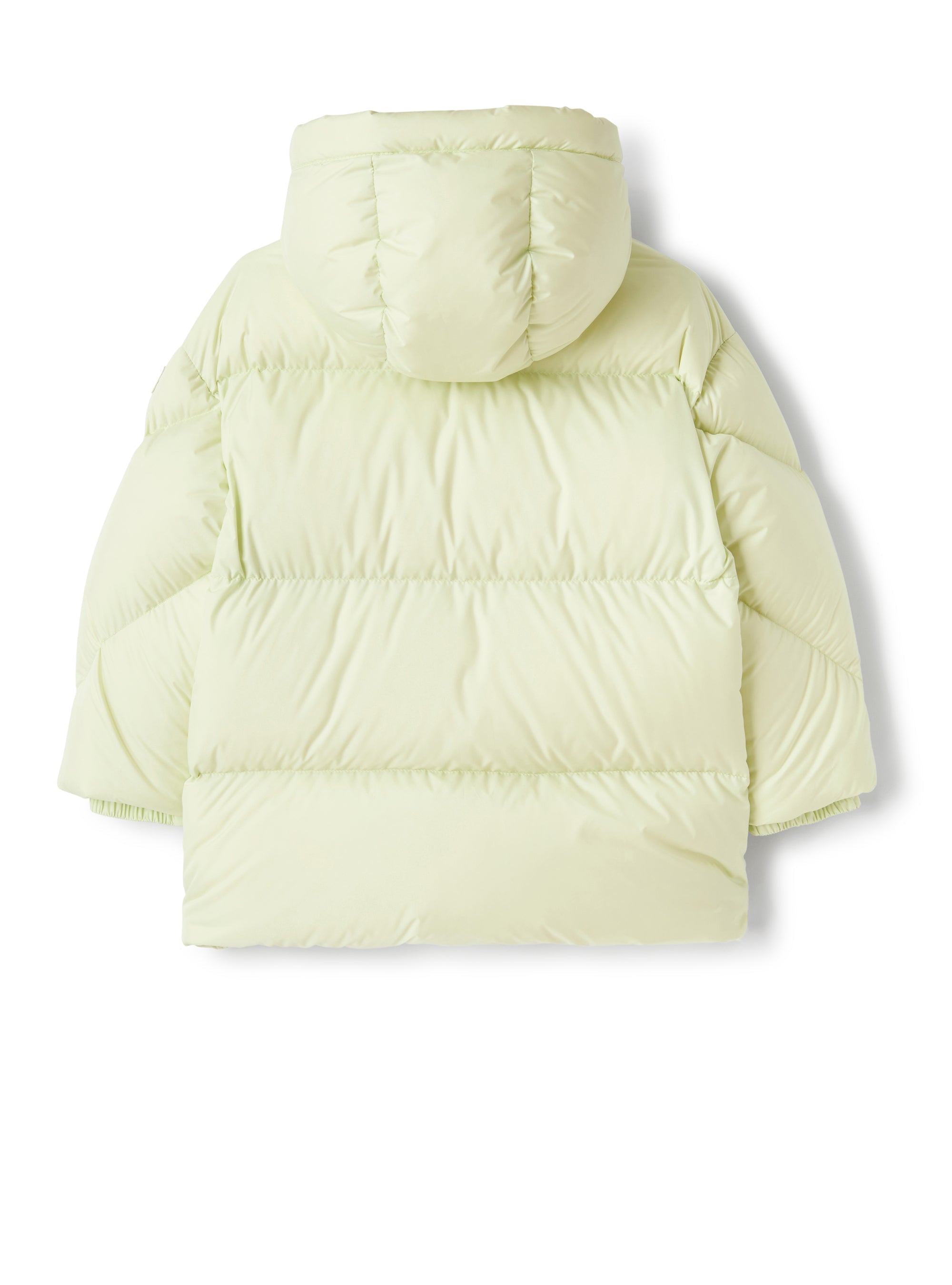 Long hooded down jacket