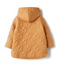 Jacket with floral quilting