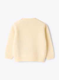 ma445em220_1012 // DOUBLON PAS FUSION /// DOUBLON DEVIENT OK PICS / maglione girocollo con ricamo cerbiatto