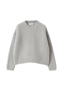 English rib wool sweater