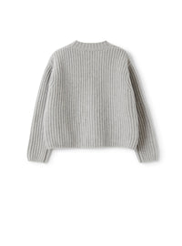 English rib wool sweater