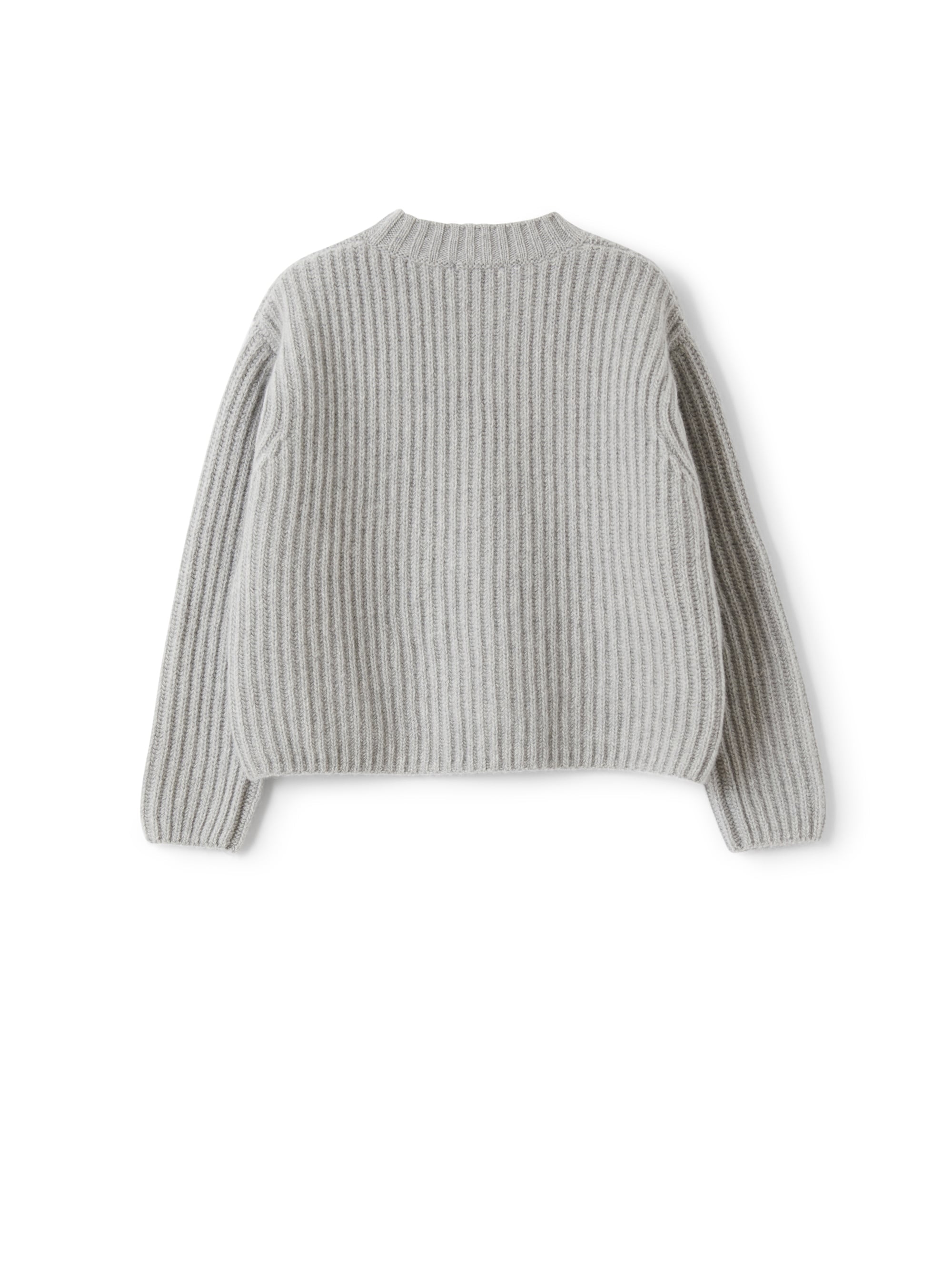 English rib wool sweater