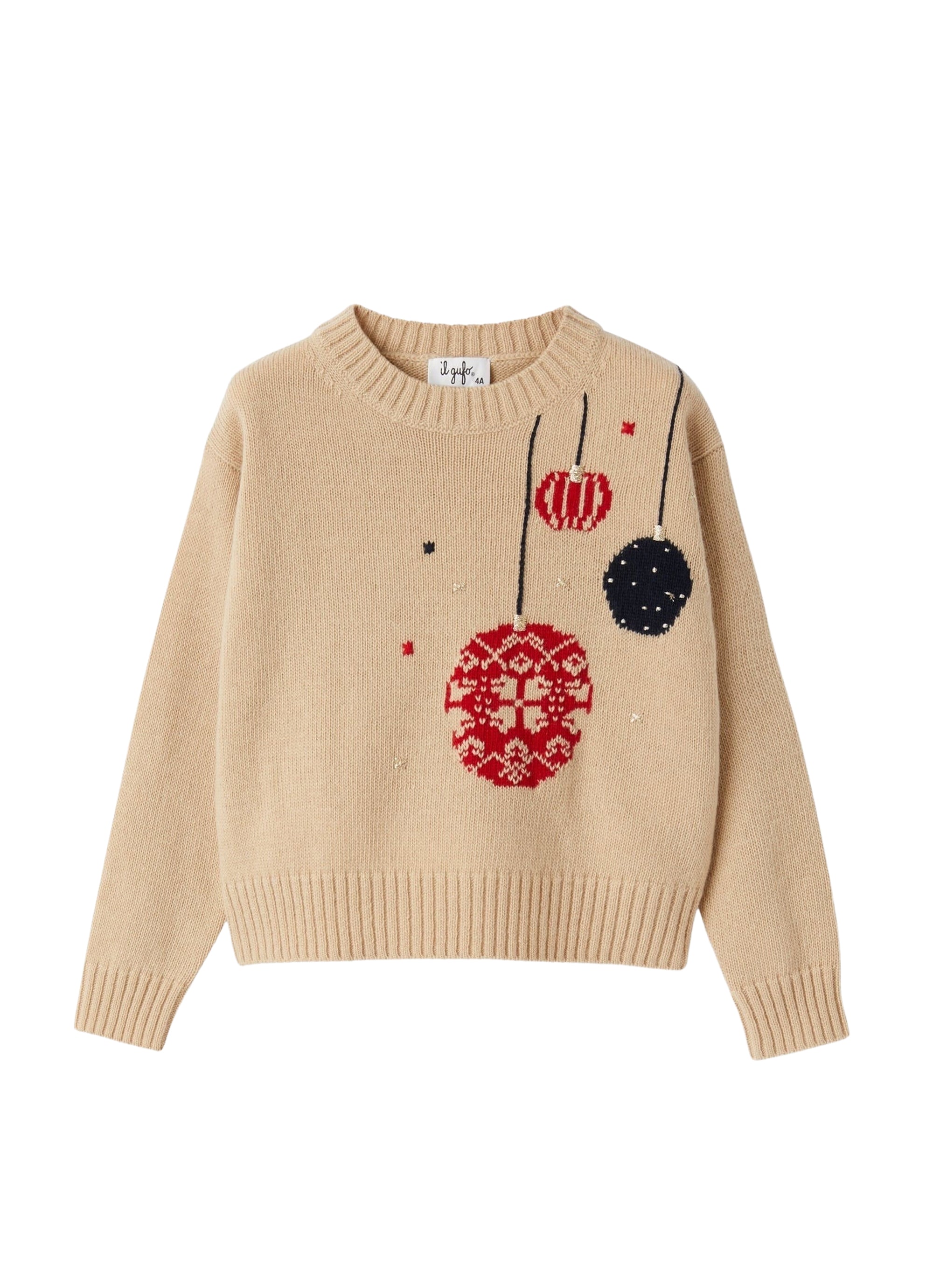 Christmas-themed wool sweater