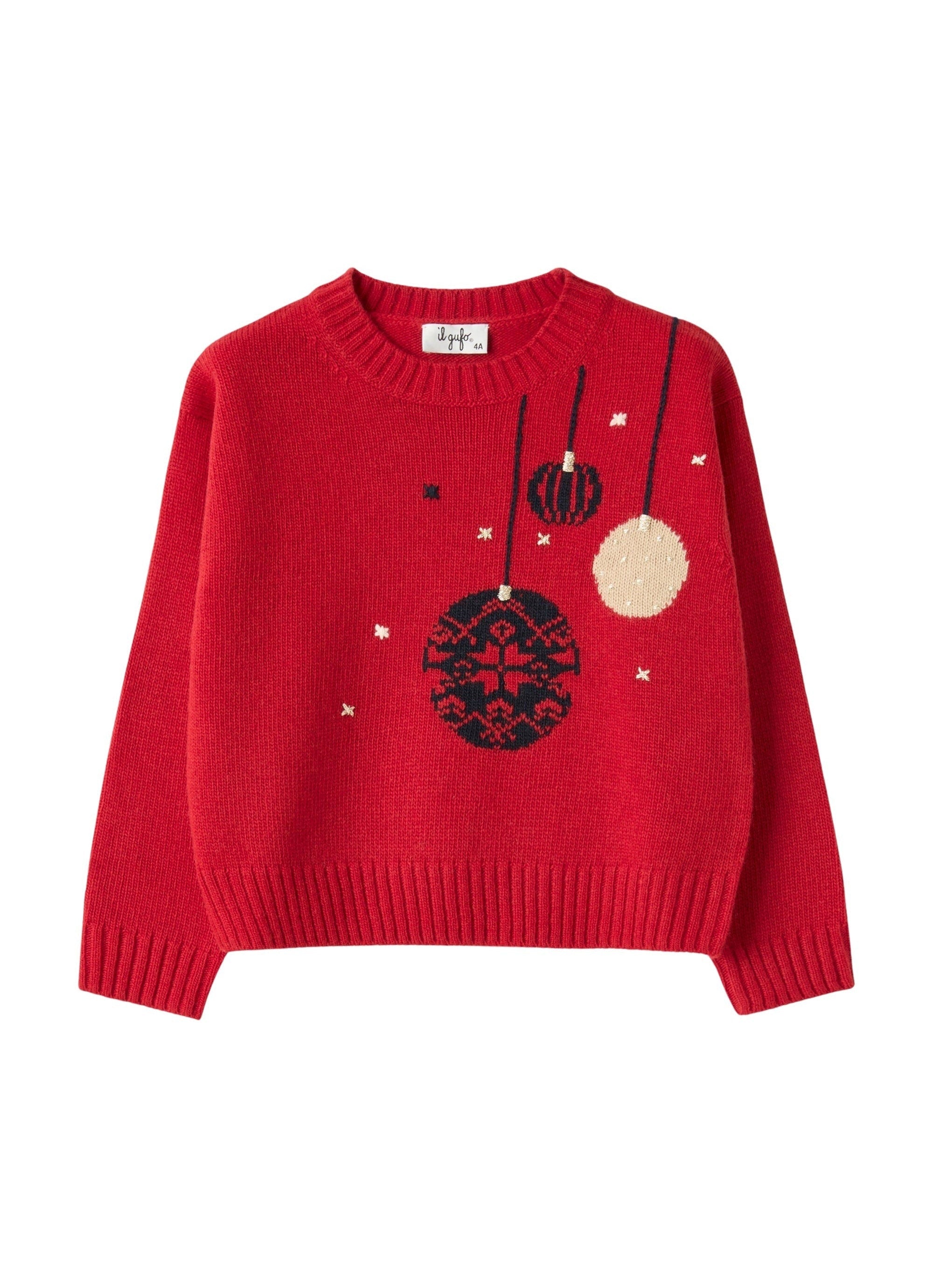 Christmas-themed wool sweater