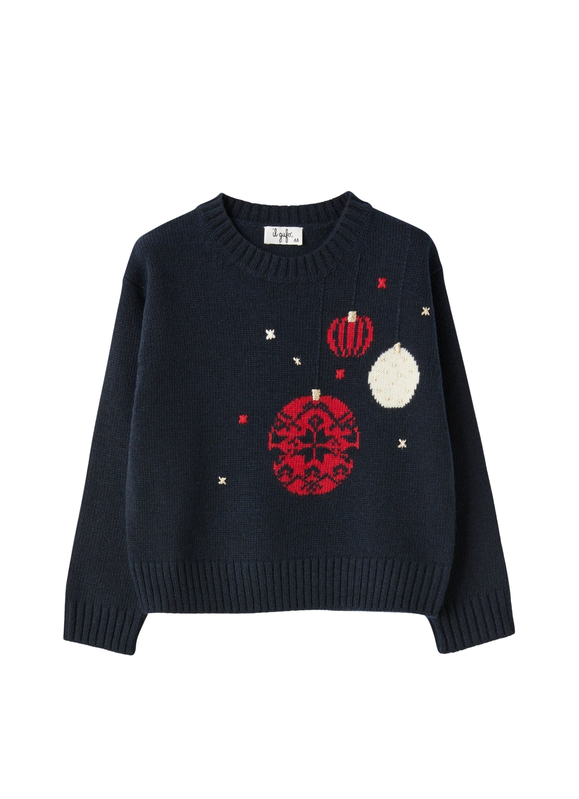 Christmas-themed wool sweater