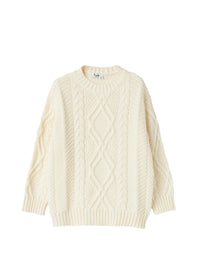 Cotton and wool sweater