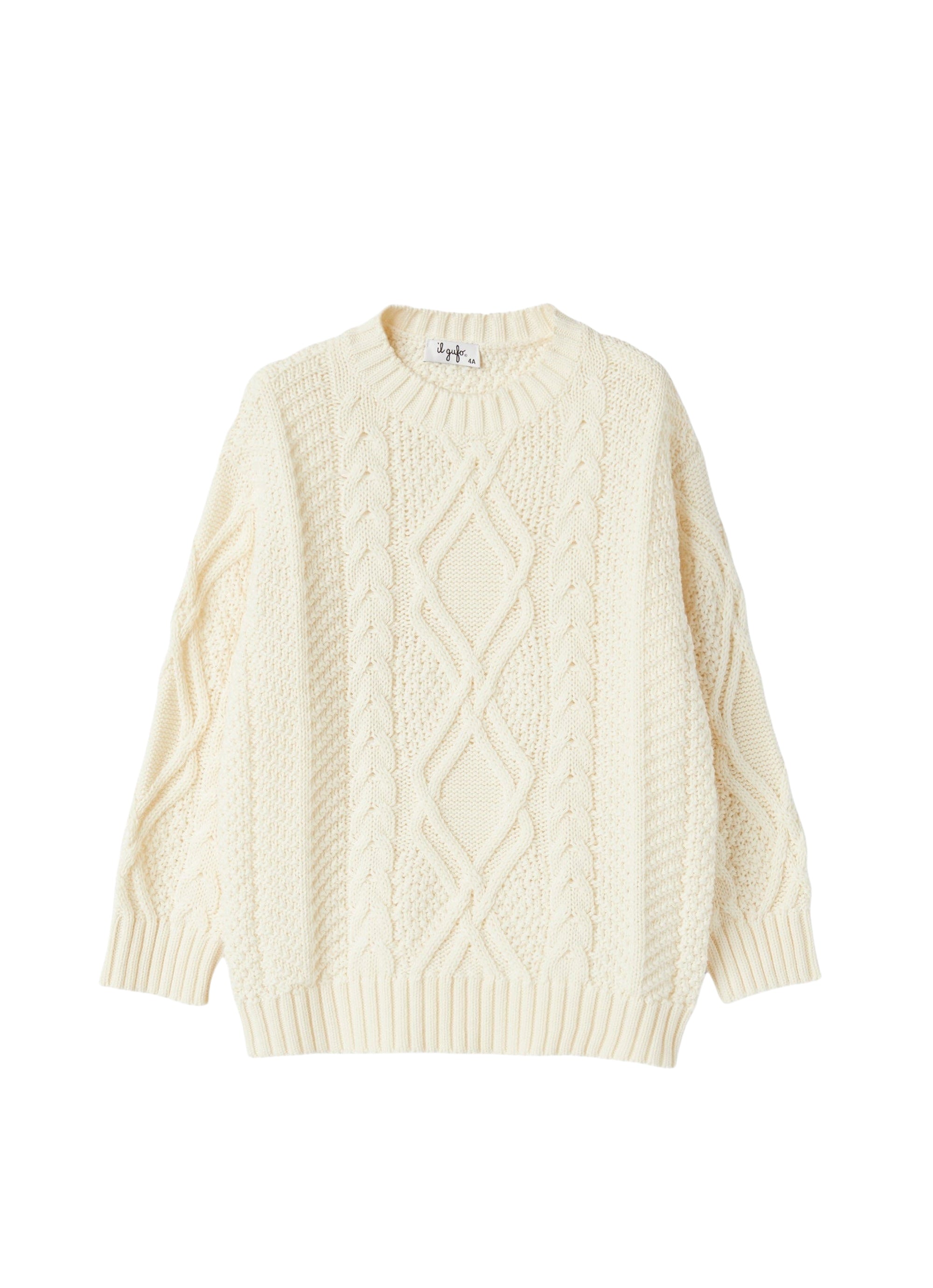 Cotton and wool sweater