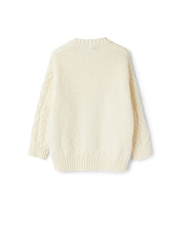 Cotton and wool sweater