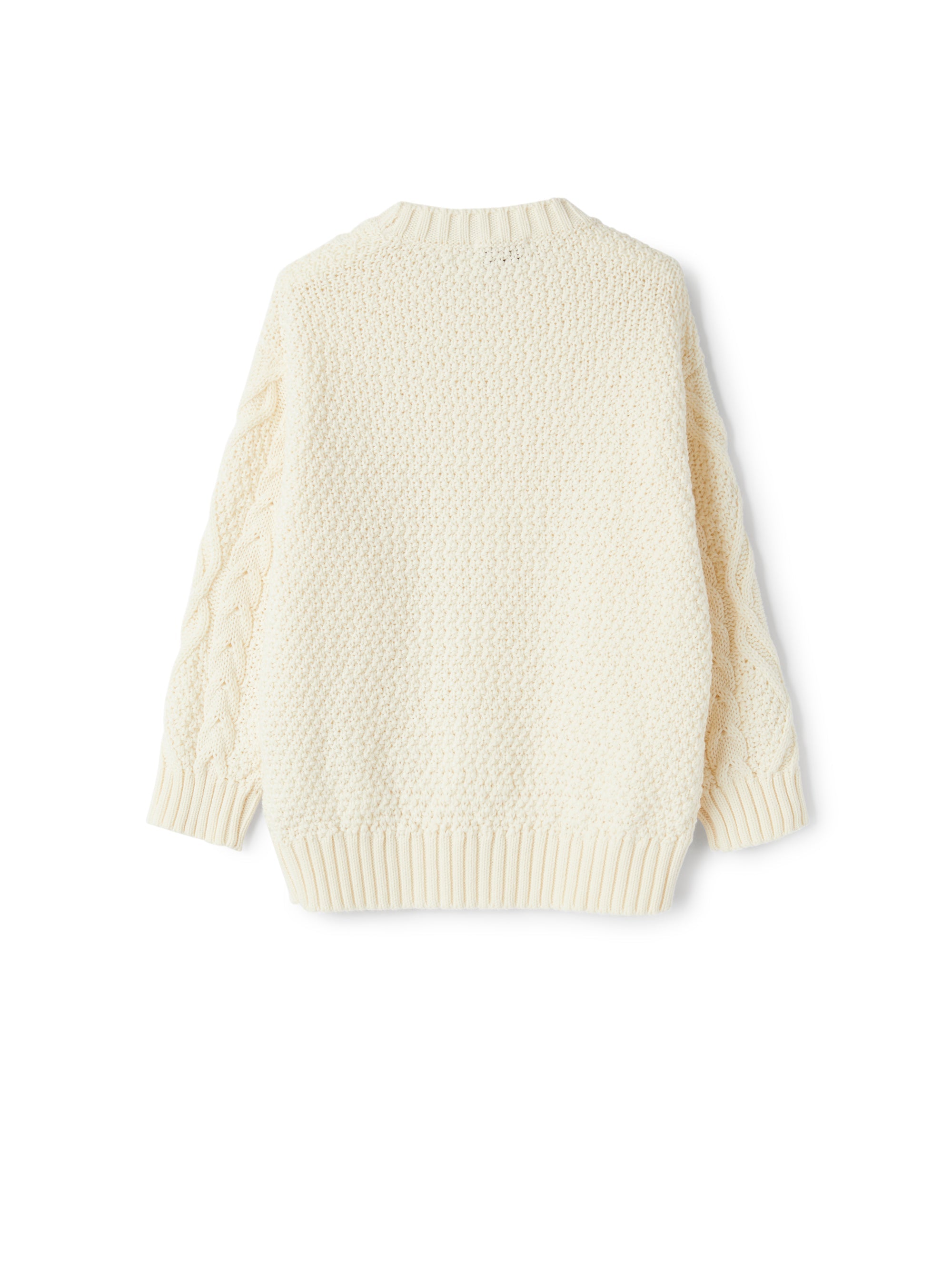 Cotton and wool sweater