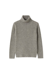High-neck wool sweater
