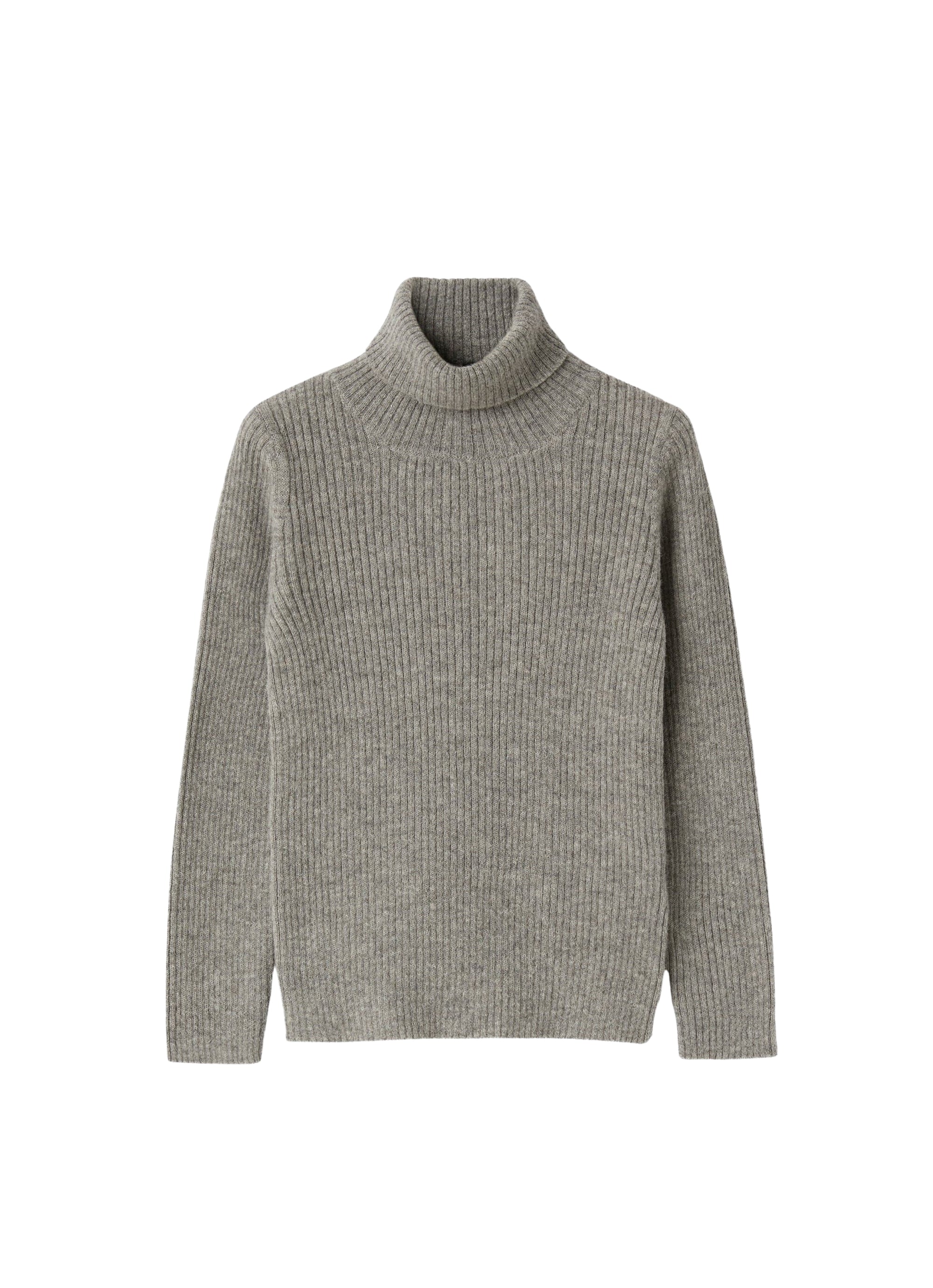 High-neck wool sweater