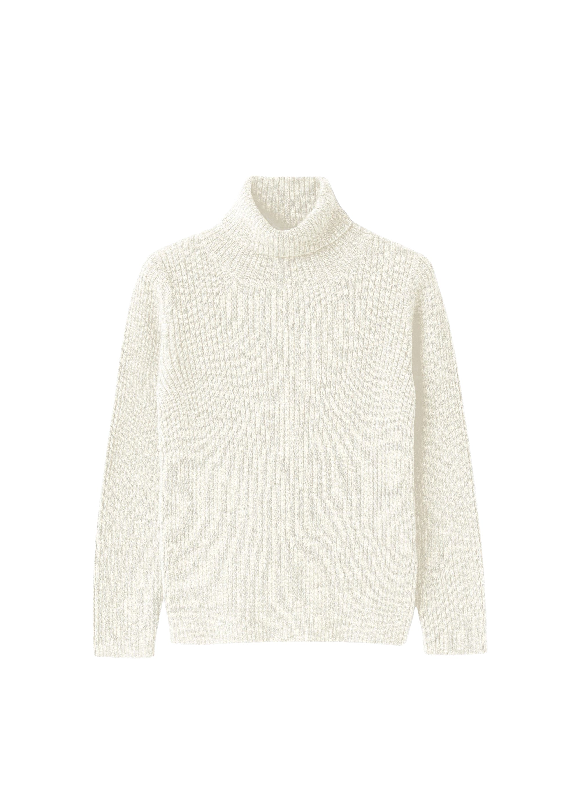 High-neck wool sweater