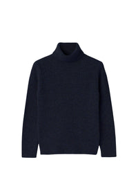 High-neck wool sweater