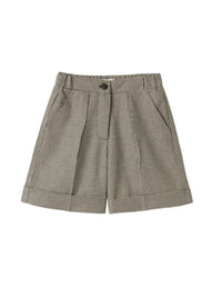Lurex houndstooth bermuda shorts