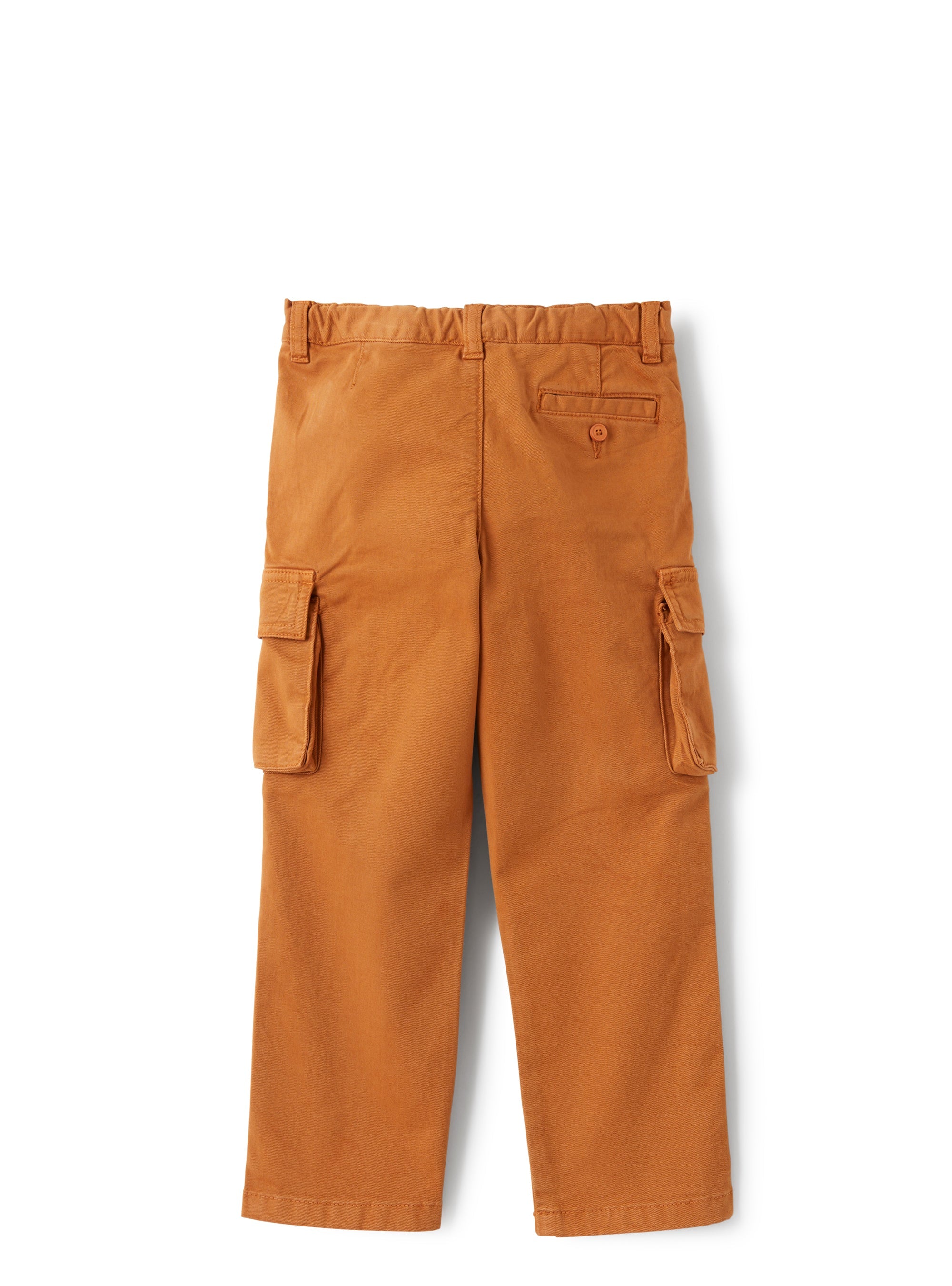 Cargo pants in stretch cotton gabardine